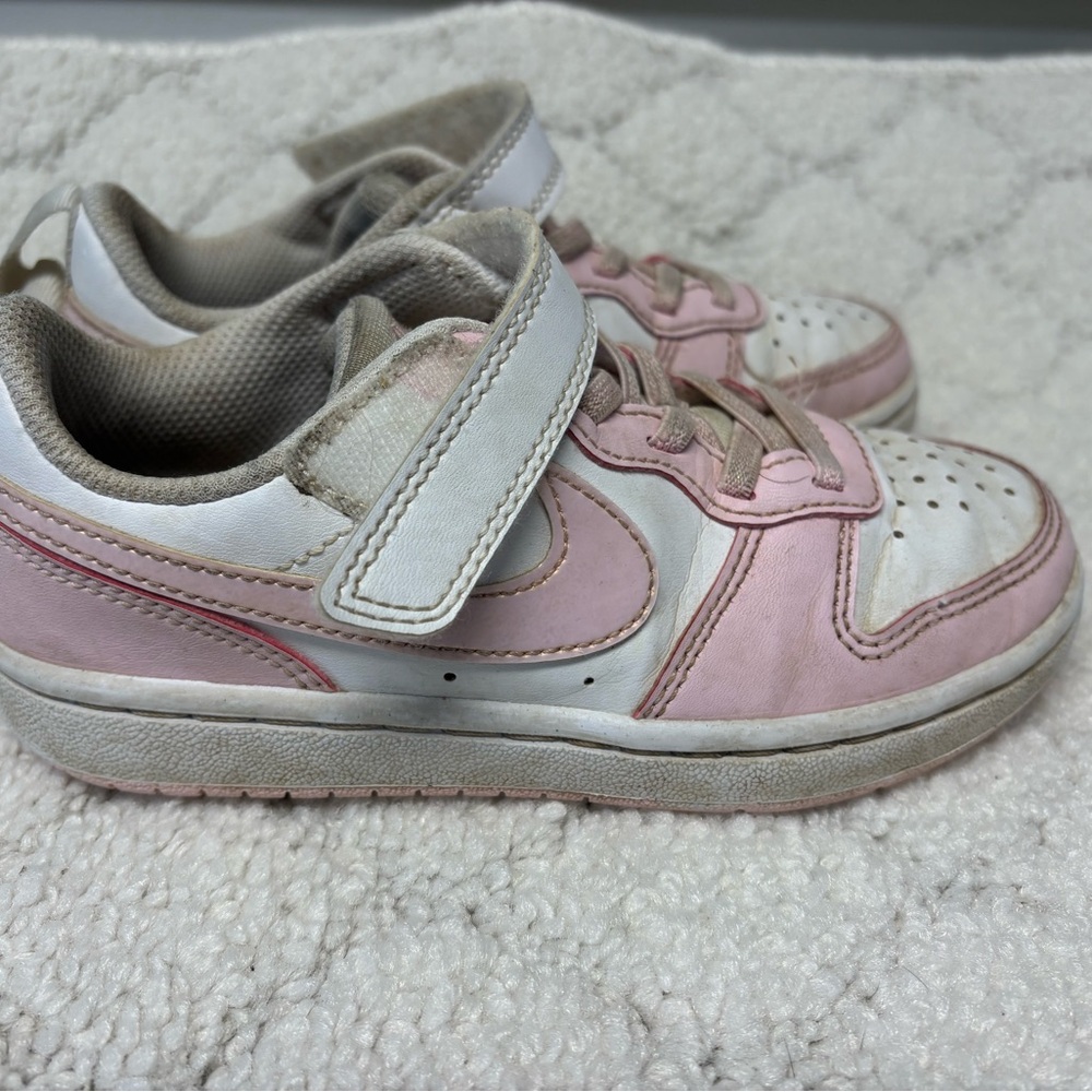 Kids Pink and White Nikes